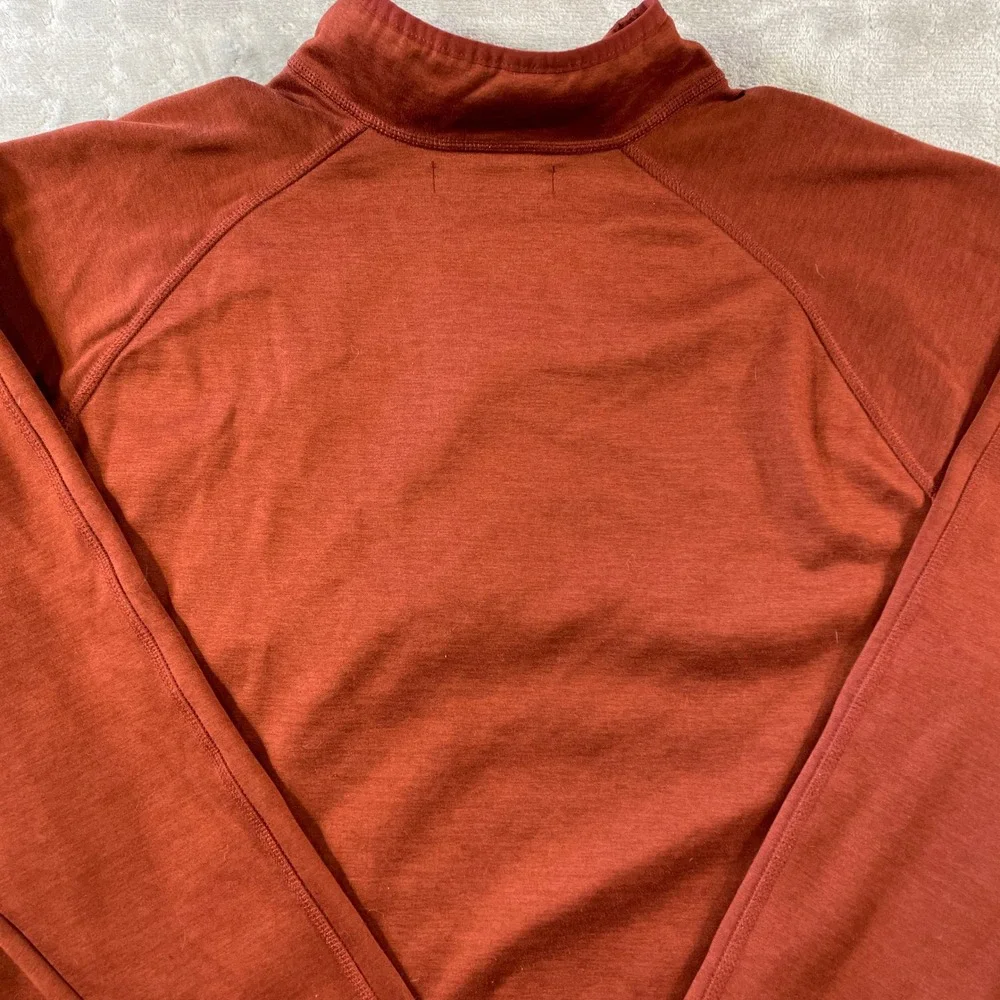 The North Face Canyonlands 1/4 Zip Pullover Mens XL Rust Orange School Fall